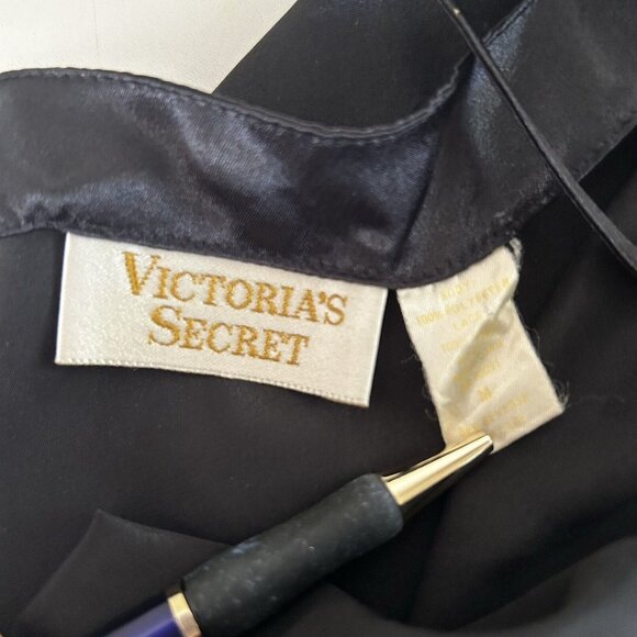 Vtg Victoria’s Secret Nightgown Slip Dress Neglige Lace Trim Size M Sexy Flirty - Picture 4 of 7